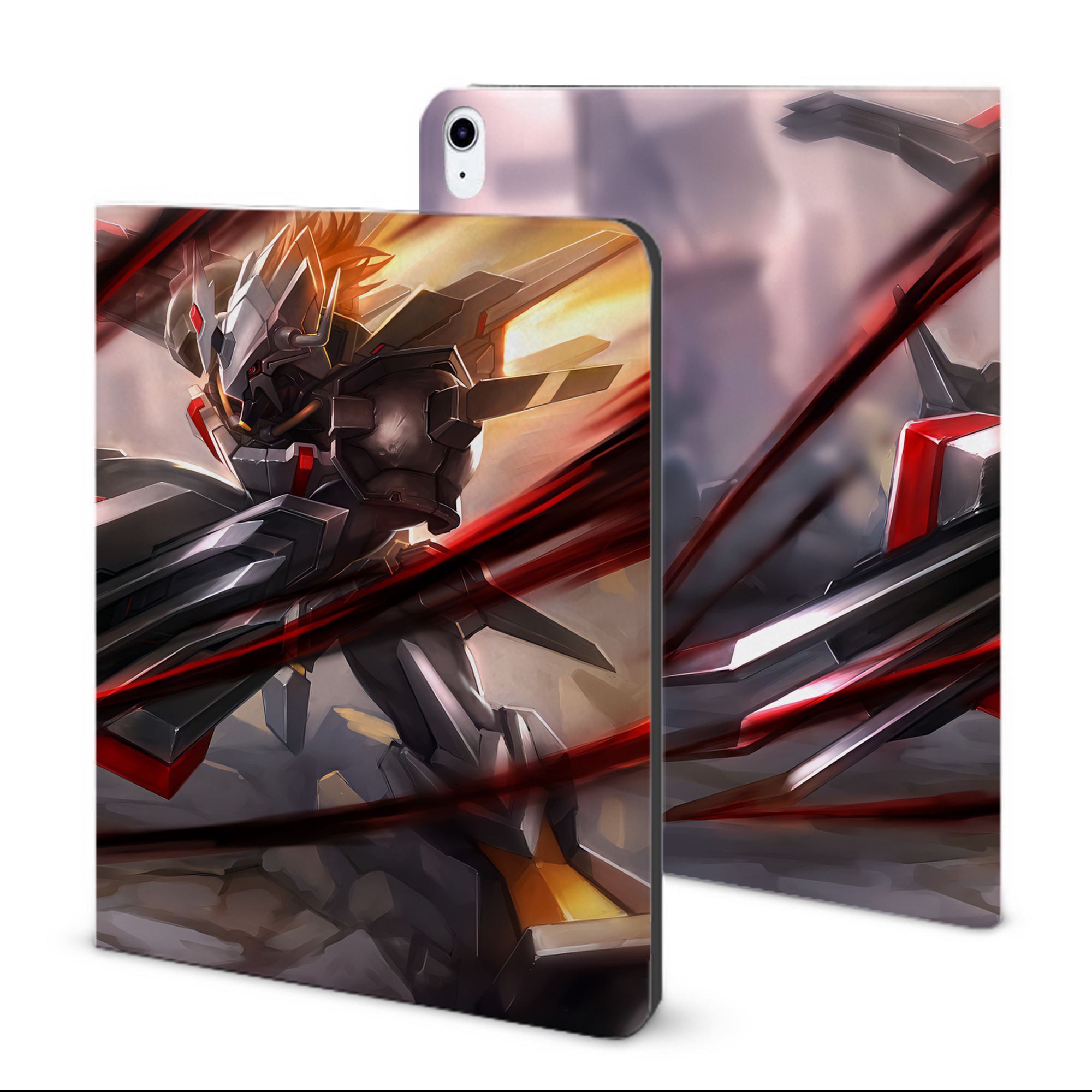 （画像用） Digimon デジタルモンスター/デジモン IPad ケース ブック型 PUレザー TPU 耐衝撃 軽量 薄型 ペン収納なし 全面保護 IPad 各モデル対応